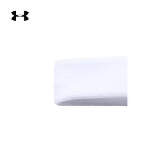 安德玛 官方 UA Performance 男子 运动头带 Under Armour-1276990 白色100 均码