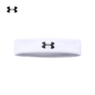 安德玛 官方 UA Performance 男子 运动头带 Under Armour-1276990 白色100 均码