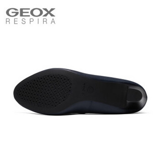 健乐士 GEOX 商务高跟鞋D92T7A000BC 蓝色C4002 36