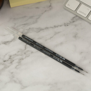 晨光(M&G)文具黑色0.35mm学生中性笔替芯 全针管办公签字笔芯 史努比系列水笔替换芯 20支/盒SGR640R6