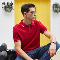 雅戈尔 T恤男士 2020夏季青年男休闲短袖T恤 GSPC520020NFA 红色 M