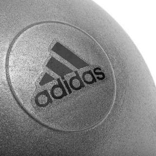 阿迪达斯（adidas）瑜伽球 加厚防爆健身球 弹力球男女通用健身器材 配充气筒 灰色 直径55CM ADBL-11245GR