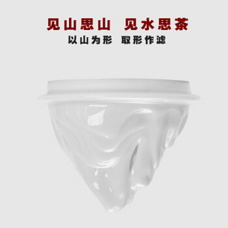 尚帝（shangdi）见山玻璃陶瓷过滤水杯三件套 简约办公家居泡茶快客杯马克杯茶杯旅行茶具
