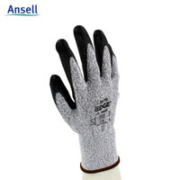 安思尔（Ansell ）48-701手套PU涂层中量型劳保手套 耐磨防割防护手套 8码 12副/打