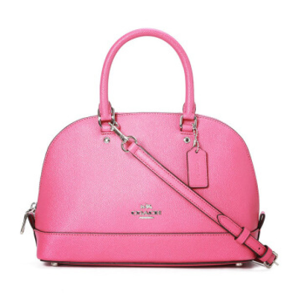 商品蔻驰(coach)女士粉色牛皮小号斜挎贝壳包 f57555sv/mj