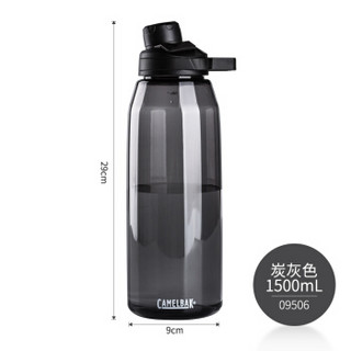 驼峰（CAMELBAK） 美国户外运动水壶大容量水杯塑料水瓶 09506炭灰色1500ml