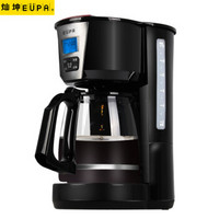 灿坤（EUPA）咖啡机家用 电子滴漏壶 可预约美式咖啡壶 大容量泡茶机TSK-1431B 黑色