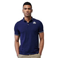 Kappa卡帕 男款运动短袖POLO衫休闲短袖半袖T恤|K0612PD34F 罗马蓝-882 M
