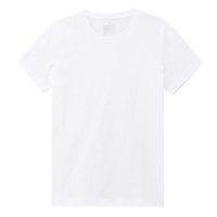無印良品 MUJI 無印良品 女式 棉圆领短袖T恤 白色 M