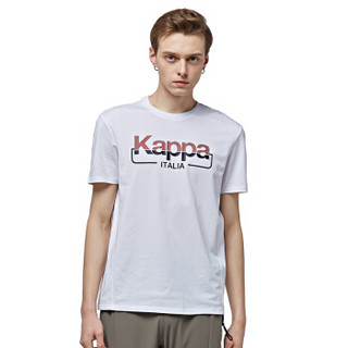 Kappa卡帕 男款运动短袖休闲T恤夏季半袖|K0812TD02 漂白-001 L