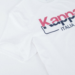 Kappa卡帕 男款运动短袖休闲T恤夏季半袖|K0812TD02 漂白-001 L