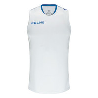 KELME卡尔美足球训练背心男士定制运动跑步球衣3891061 白彩蓝 3XL