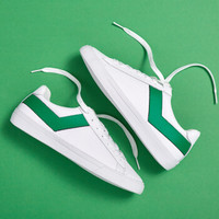 PONY/波尼女男休闲板鞋韩版情侣款滑板鞋71W1TS01 白绿色（男） 42