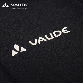 巍德（VAUDE）男士户外LOGO透气舒适速干短袖T恤 VAUDE黑 L