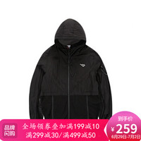 PONY/波尼夏季前卫时尚男款皮肤风衣休闲运动服82M2QD01 黑色 XS