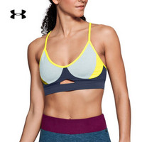 安德玛官方 UA Unstoppable女子 运动内衣 Under Armour-1317929 蓝色411 L