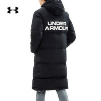 安德玛官方 UA 男子 长款运动宽松羽绒服 Under Armour-1345057 黑色001 S(165/88A)