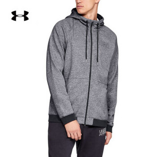 Under Armour 安德玛官方 UA男子Baseline 拉链运动连帽卫衣-1317446 灰色035 XXL