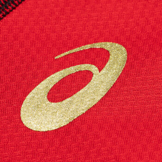 ASICS/亚瑟士 男式运动短袖跑步T恤 XW6723-24 红色 M