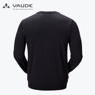 巍德(VAUDE)男装套头卫衣圆领纯棉春秋款1739095 VAUDE黑 XL