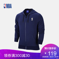 NBA 新款 时尚保暖经典NBALOGO纯色连帽夹克外套 男 图片色 S