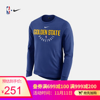 NBA 金州勇士队 MODERN 男子 NIKE 长袖圆领上衣 865262 图片色 L