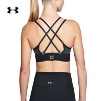 Under Armour 安德玛 UA女子Perpetual含胸垫运动内衣—低强度-1313764 黑色001 L