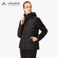 巍德（VAUDE）羽绒服女 19秋冬新款鹅绒 700蓬保暖防风厚冬装外套 黑色 M