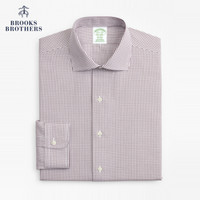 Brooks Brothers/布克兄弟男士秋新品修身免烫正装衬衫1000069138 B115-无花果色 16/H/4