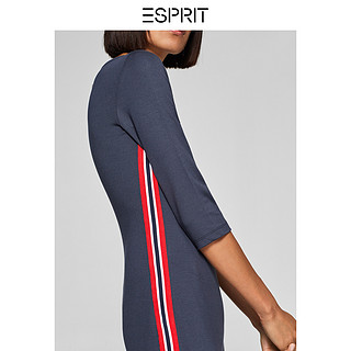 ESPRIT EDC 098CC1E012 女士七分袖连衣裙 黑001 160/84A/M