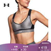 安德玛官方 UA Armour 女子含胸垫运动内衣—高强度 Under Armour-1313285 灰色020 32B