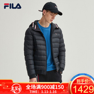 FILA 斐乐官方 男子羽绒服 2019冬季新款时尚运动梭织羽绒服 传奇蓝-NV 175/96A/L