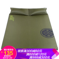 Highrock天石 户外装备帐篷配件双人自动充气垫露营防潮垫子 15款深橄榄绿色
