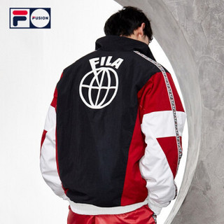 FILA（斐乐）男装 2019 FUSION系列春季新品时尚潮流街头运动休闲梭织 标准白-WT 180/100A/XL