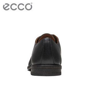 ECCO爱步 皮革拼接商务正装男鞋 轻便舒适透气德比鞋 17SS670304 黑色67030451052 39