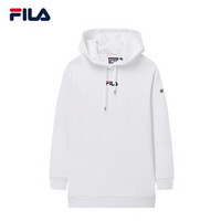 FILA（斐乐） W系列卫衣女冬季新款时尚简约运动休闲针织连帽套头衫女 标准白-WT 165/84A/M