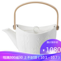 NARUMI/鸣海Silky White茶壶水壶47%骨粉骨瓷52037-4712