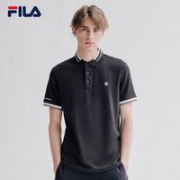 1FILA 斐乐官方 男子短袖POLO衫 2019夏季新款针织短袖衫男装 传奇蓝-NV 180/100A/XL