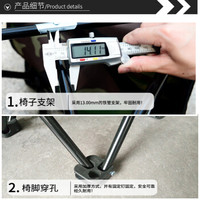 威迪瑞可折叠椅字户外便携椅子沙滩椅写生火车钓鱼凳子四方椅子 彩蓝（两椅一桌）