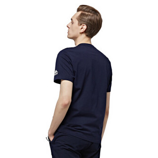 Kappa卡帕 男款运动短袖休闲T恤夏季半袖|K0812TD02 深海蓝-888 M