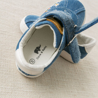 戴维贝拉（DAVE＆BELLA） davebella戴维贝拉秋季新款女童休闲鞋 宝宝帆布鞋 牛仔蓝 130(鞋内长13.0cm)