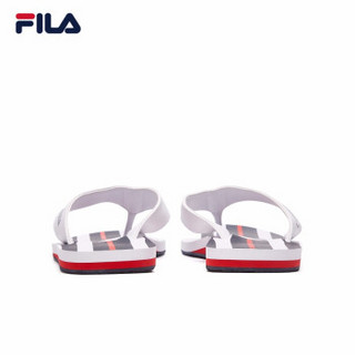 1FILA 斐乐官方 女子拖鞋 2019夏季新品 时尚休闲撞色人字拖女鞋 白色-WT 36.5