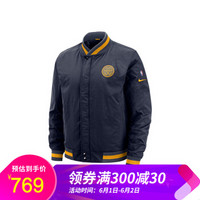 NBA 金州勇士队 Nike Courtside 男子 NBA 夹克 AH5277-471 图片色 XL(成人)