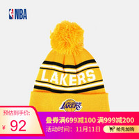 NBA 童装 湖人 中性款 秋冬保暖 针织毛线帽 图片色 均码