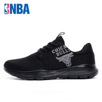 NBA球鞋 夏季新款运动公牛球鞋网布透气轻便休闲鞋鞋子 男 N1728851 黑-4 41