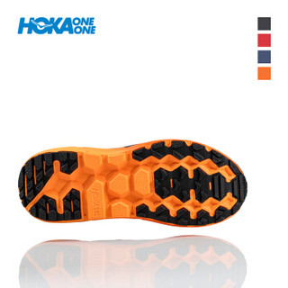 HOKA ONE ONE男挑战者3减震全地形越野跑步鞋Challenger ATR 3平衡轻便运动鞋 黑/橘红 US 9 /270mm