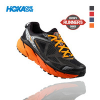 HOKA ONE ONE男挑战者3减震全地形越野跑步鞋Challenger ATR 3平衡轻便运动鞋 黑/橘红 US 9 /270mm