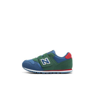 New Balance NB童鞋 小童男女童鞋 儿童魔术贴复古鞋运动鞋KV373 KV373PKI/轻柔粉 22.5