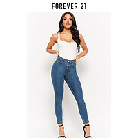 FOREVER 21 高腰紧身牛仔裤