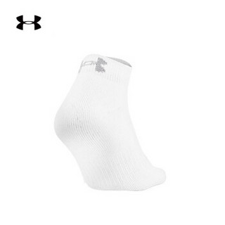 Under Armour 安德玛 UA中性Cotton 2.0袜—单色六双装-1315558 白色100 MD